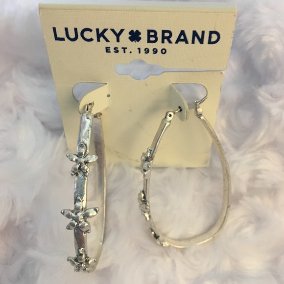 Lucky Brand Jewelry - Lucky Brand Oval Hoop Earrings